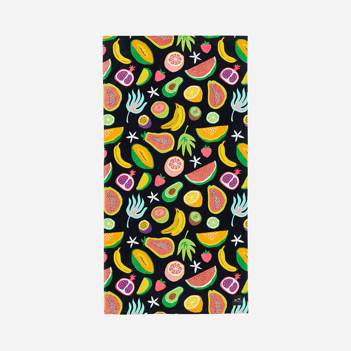 Slowtide Ripe Beach Towel-Black