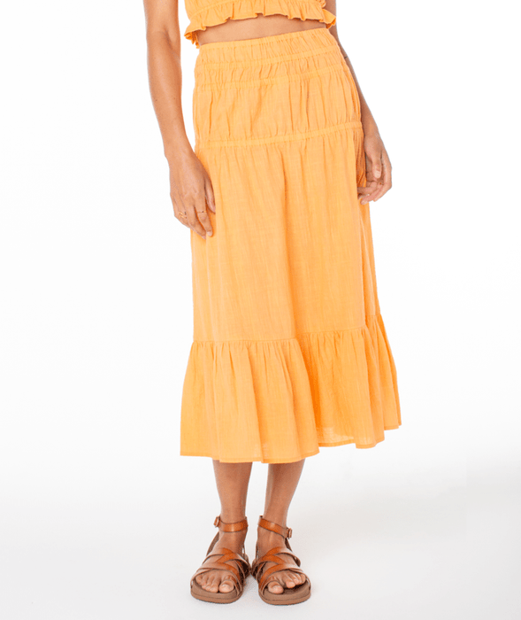 Roxy Malia Solid Skirt-Muskmelon