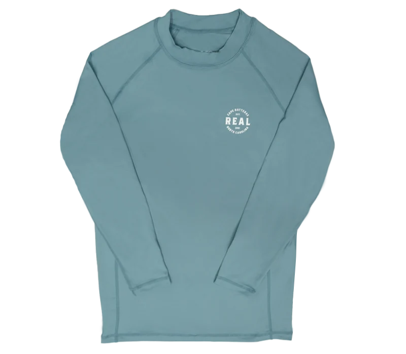 REAL Kids' Nimbus L/S Performance Knit Rashguard-Trooper