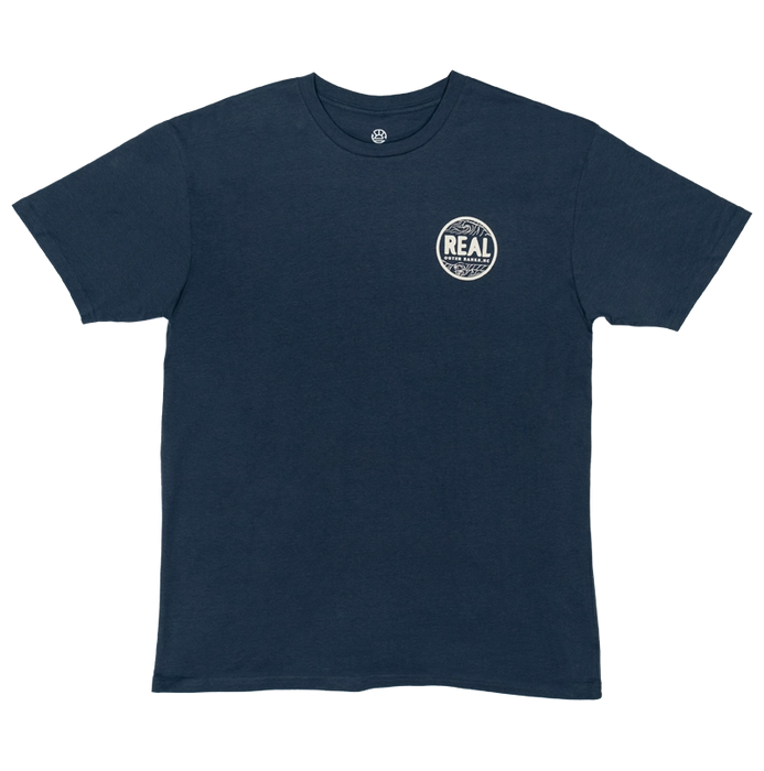 REAL Outer Banks Map Tee-Harbor Blue