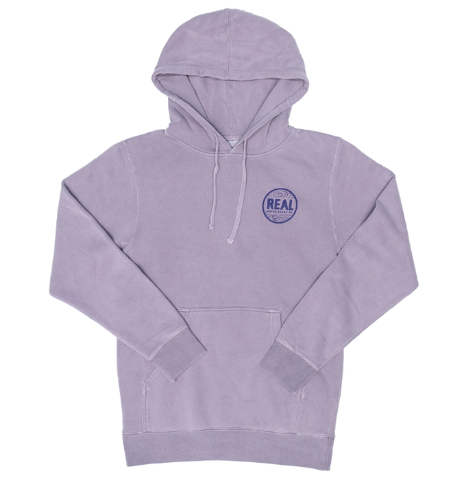 REAL Outer Banks Map Hooded Sweatshirt-Plum