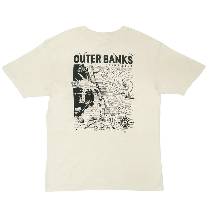 REAL Outer Banks Map Tee-Bone