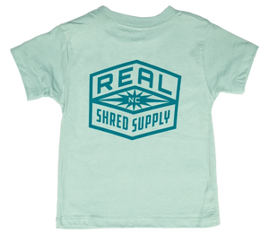 REAL Toddler Shred Supply Tee-Dusty Blue