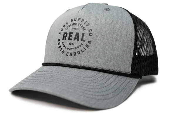 REAL Surf Supply Hat-Grey/Black