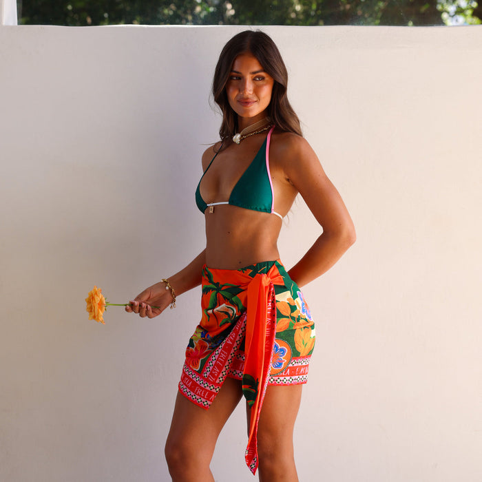 Kulani Kinis Resort Tie Wrap Sarong-Golden Daze