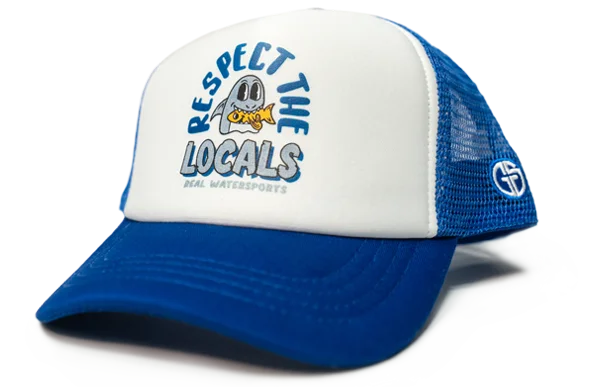 REAL Respect the Locals Hat-Royal/White