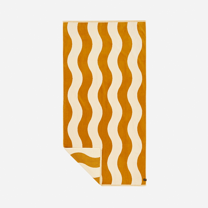 Slowtide Stripe Premium Woven Towel-Brush