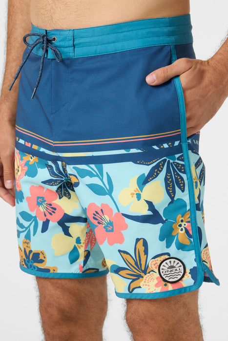 O'Neill Cruzer Scallop 18 Boardshorts-Indigo