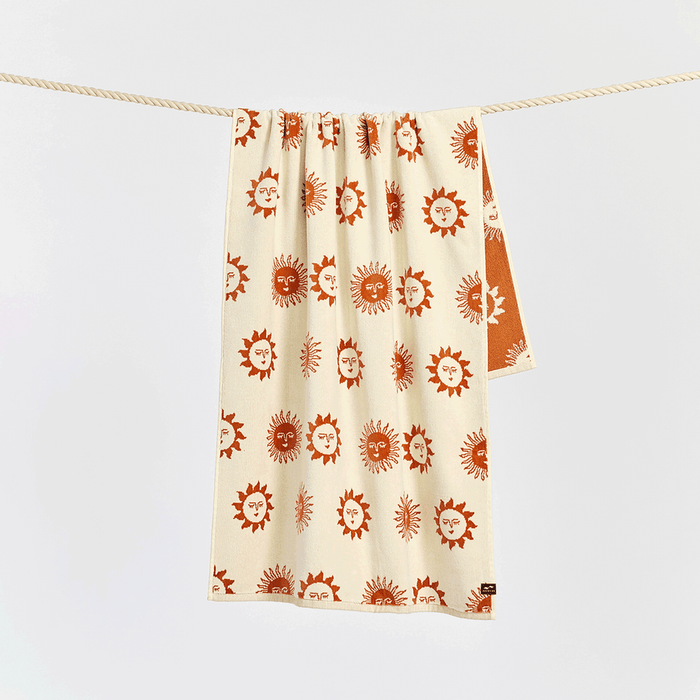 Slowtide Sunburn Premium Woven Towel-Cream