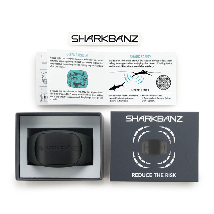 Sharkbanz 2 Wearable Shark Deterrent-Slate/Black