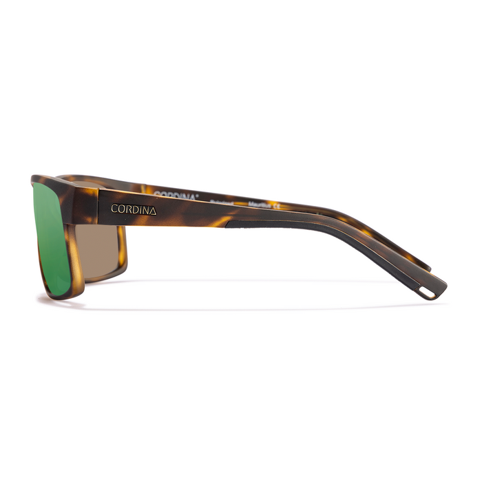Cordina Sawyer 2 Sunglasses-Matte Tort/Green Mirror Polar