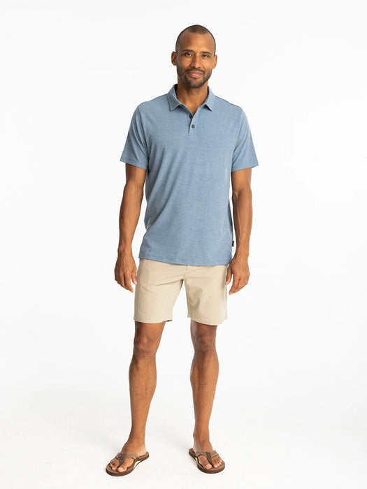 Free Fly Bamboo Flex Polo II Shirt-Heather Deepwater