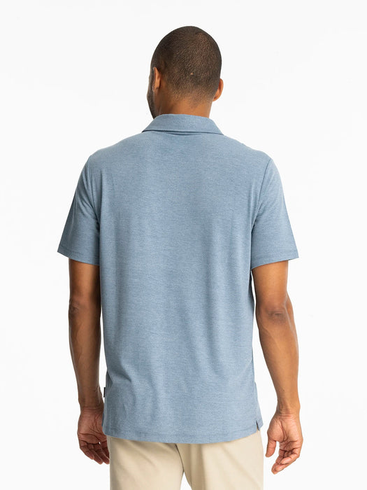 Free Fly Bamboo Flex Polo II Shirt-Heather Deepwater