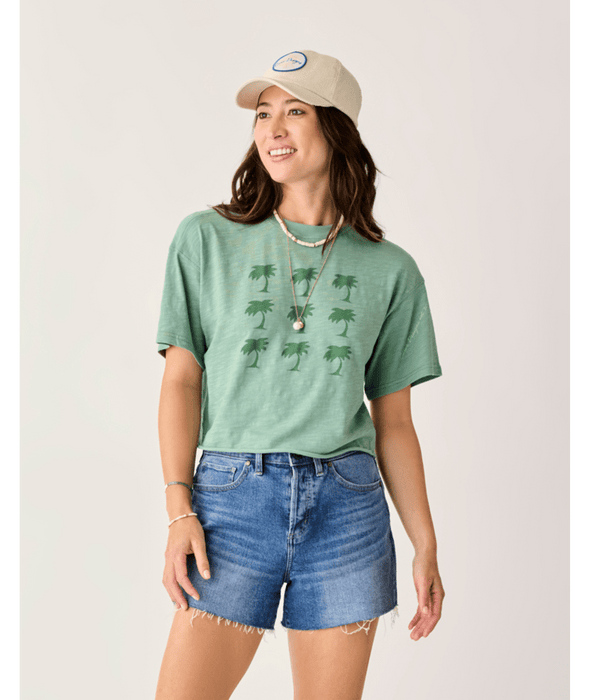 Carve Designs Parker Graphic Tee-Haze Grid