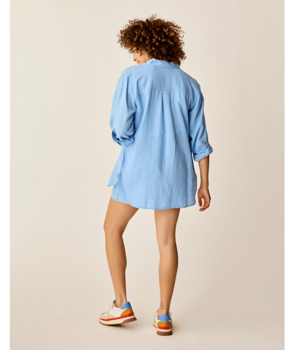 Carve Designs Taylor Linen Tunic-Sky Blue Chambray