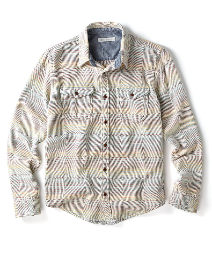 Outerknown Blanket L/S Shirt-Sunrise Mojave Stripe — REAL Watersports