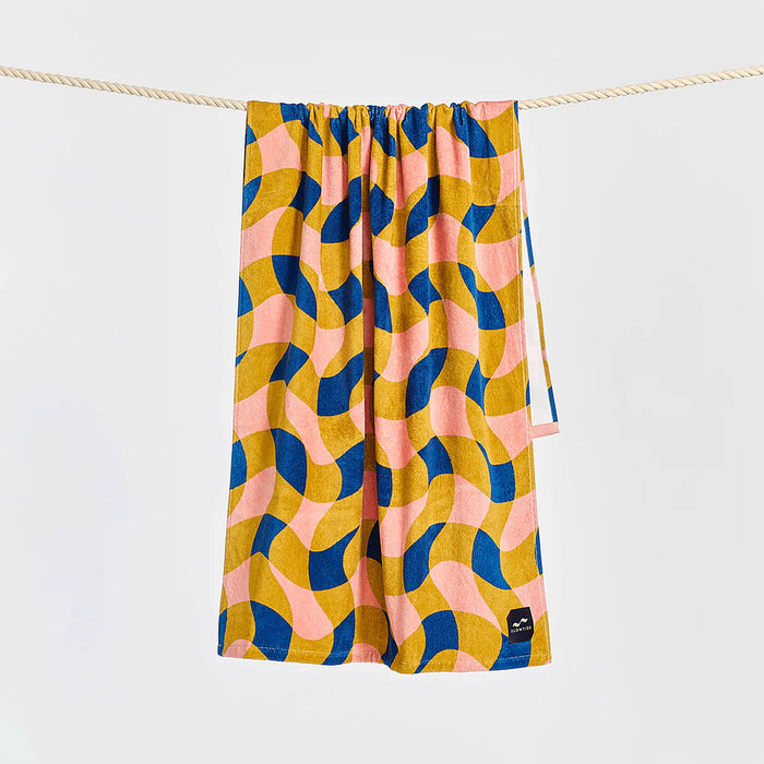 Slowtide Weaver Beach Towel-Guava