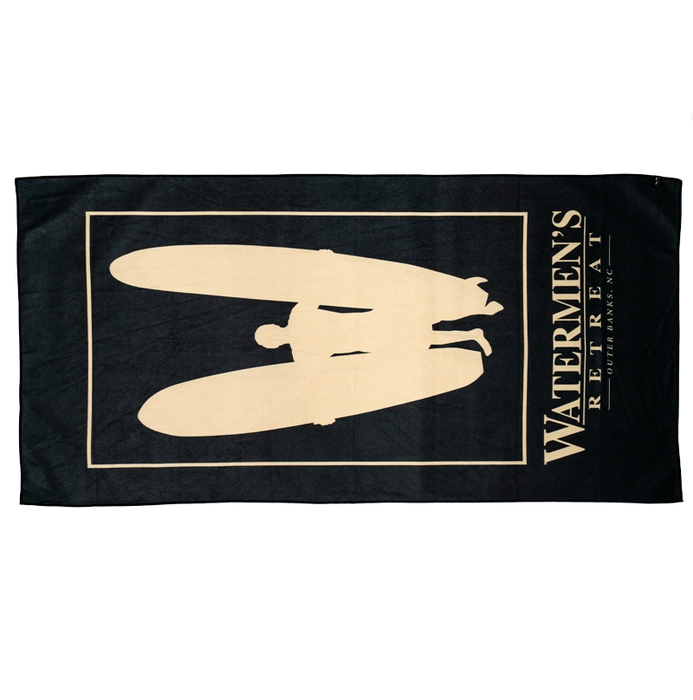 Slowtide x Watermen's Retreat Quick-Dry Towel-Black