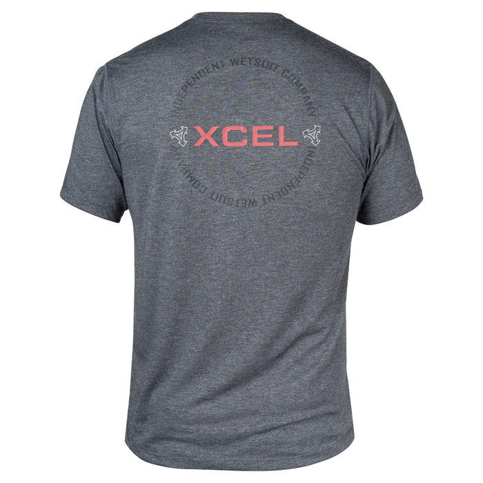 Xcel ThreadX Independent Wetsuit Logo S/S Rashguard-Charcoal