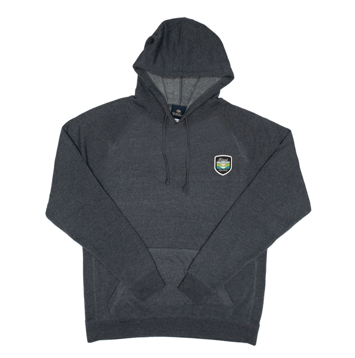 REAL Set Shield Waves Woven Hooded Sweatshirt-Midnight