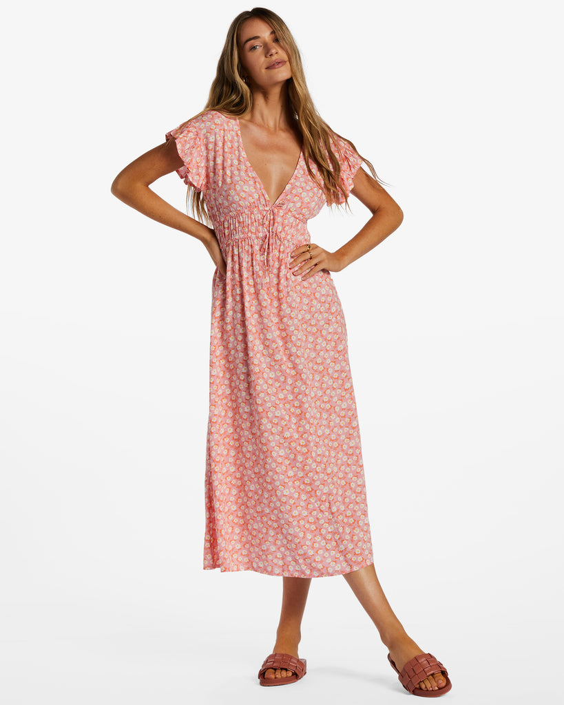 Billabong Picnic Date Dress Flamingo REAL Watersports