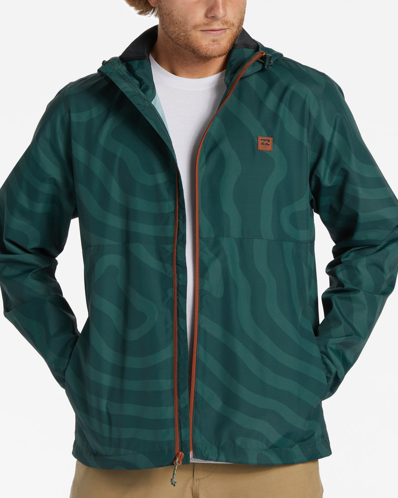 Billabong Transport Windbreaker Jacket-Dark Forest — REAL