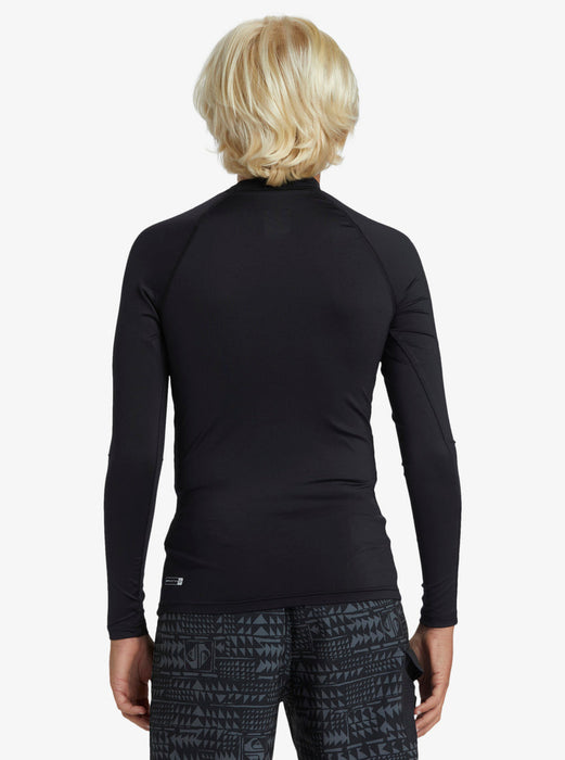 Quiksilver Youth HI Badge UPF 50 L/S Rashguard-Black