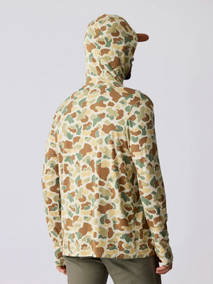 Free Fly Bamboo Shade Hooded L/S Shirt-Vintage Camo