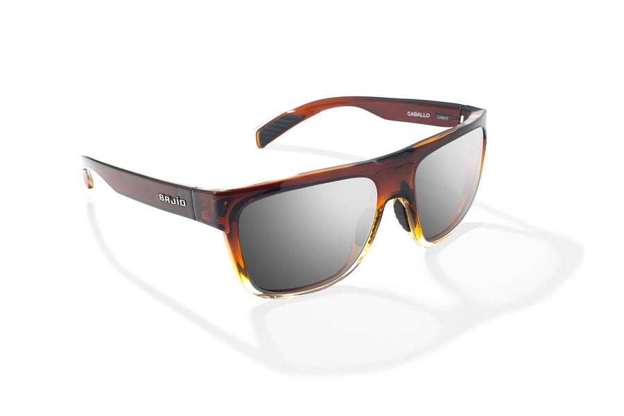 Bajio Caballo Sunglasses-Whiskey Fade Gloss/Silver Mir Poly