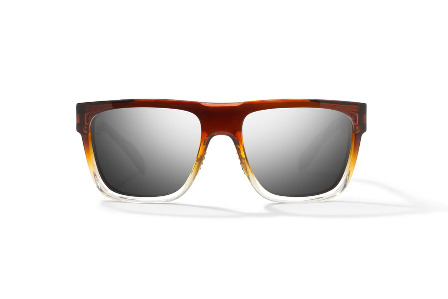Bajio Caballo Sunglasses-Whiskey Fade Gloss/Silver Mir Poly