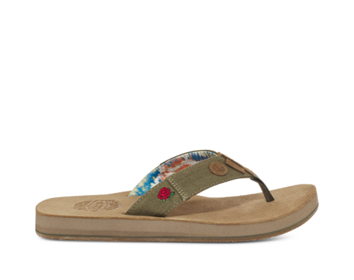 Sanuk Not Fraid ST x Grateful Dead Sandal-Olive