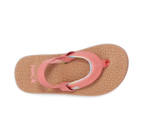 Sanuk Kids Yoga Mat Sandal-Coral