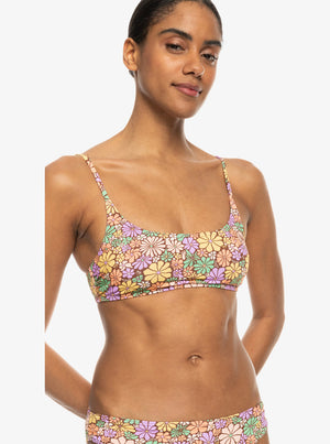 Roxy All About Sol Bralette Top-Root Beer