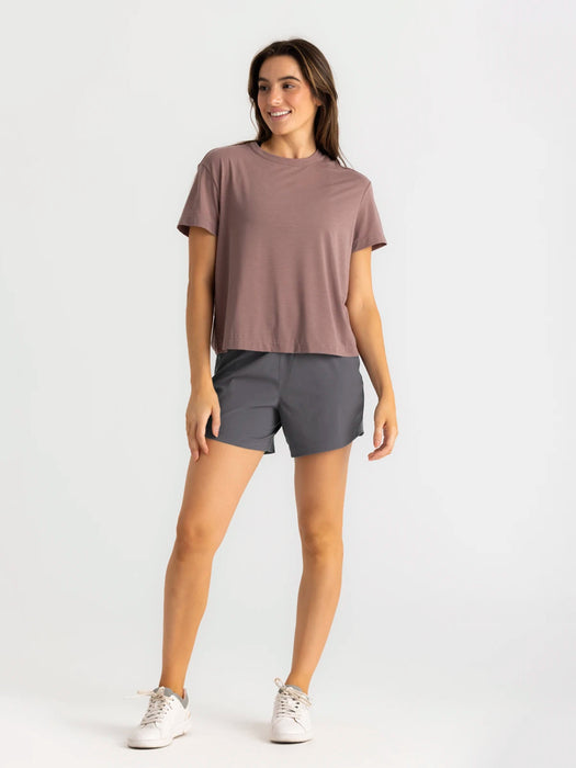 Free Fly Bamboo-Lined Active Breeze 5" Shorts-Smoke