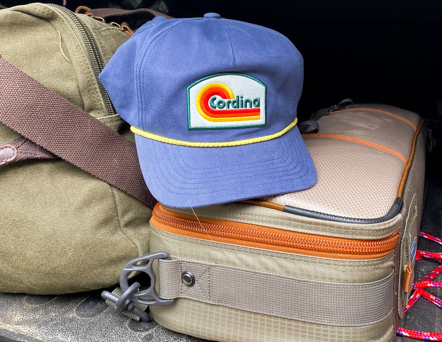 Cordina Retro Wave  Hat-Steel Blue/Yellow
