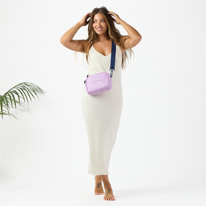 Aloha Collection Color Block Le Tour Bag-Lavander