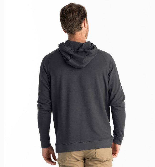 Free Fly Bamboo Lightweight Fleece Hooded L/S Shirt-Black Sand