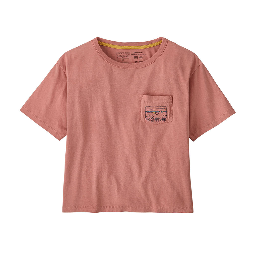 Pink patagonia clearance t shirt