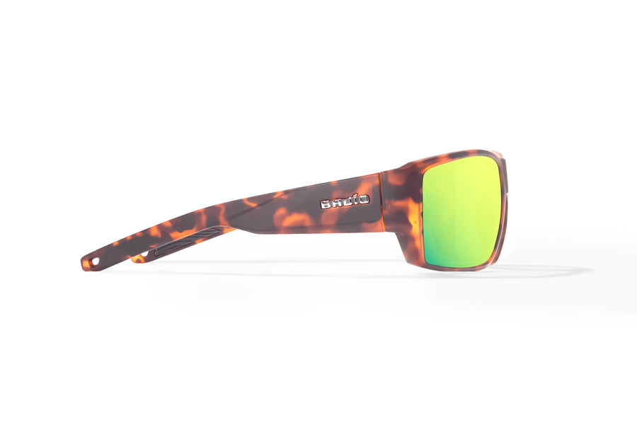 Bajio Vega Sunglasses-Brown Tort Matte/Green Mirror Glass