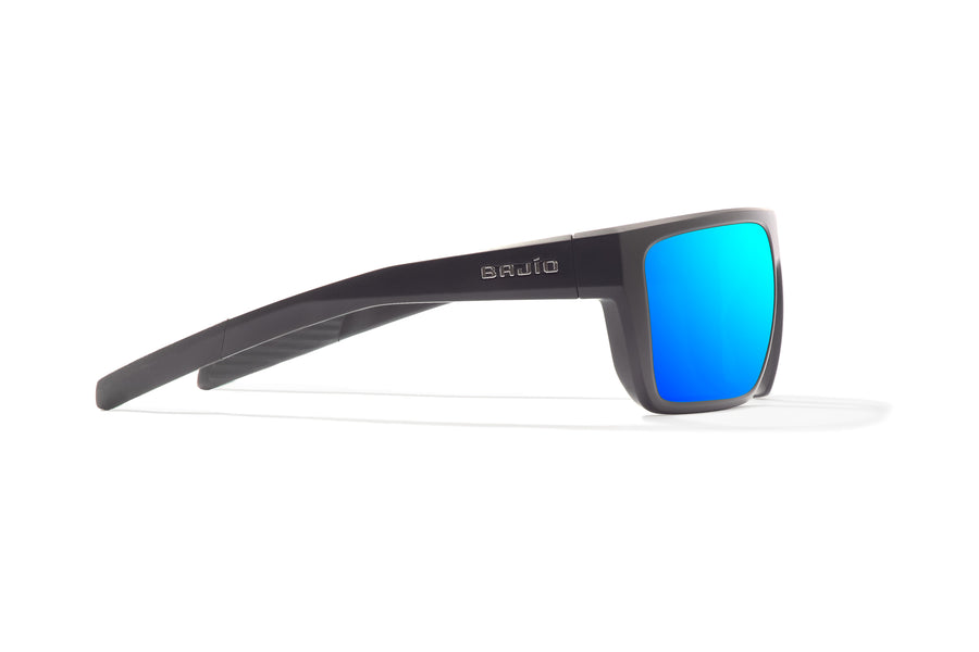 Bajio Zapata Sunglasses-Black Matte/Blue Mirror Glass
