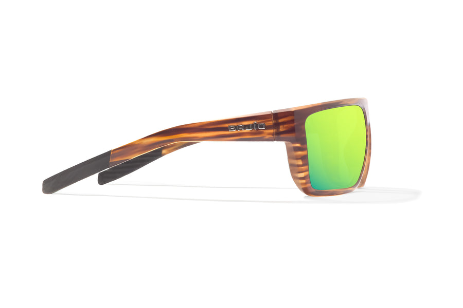 Bajio Zapata Sunglasses-Brown Grass Matte/Green Mirror Glass