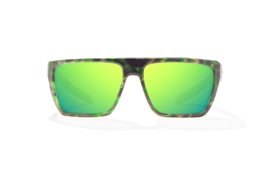 Bajio Zapata Sunglasses-Green Water Matte/Green Mirror Glass