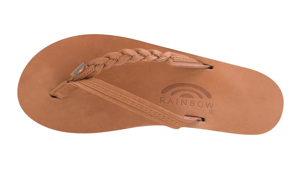 Rainbow flirty braided flip flops outlet