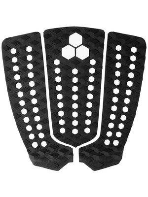 Channel Islands Mixed Groove 3pc Flat Traction Pad-Black