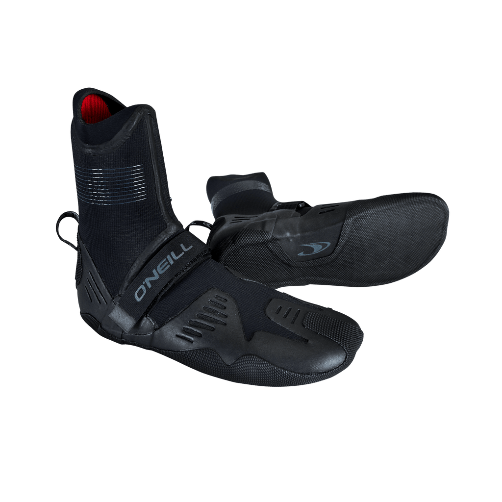 O'Neill Psycho Tech 5mm RT Booties-Black — REAL Watersports