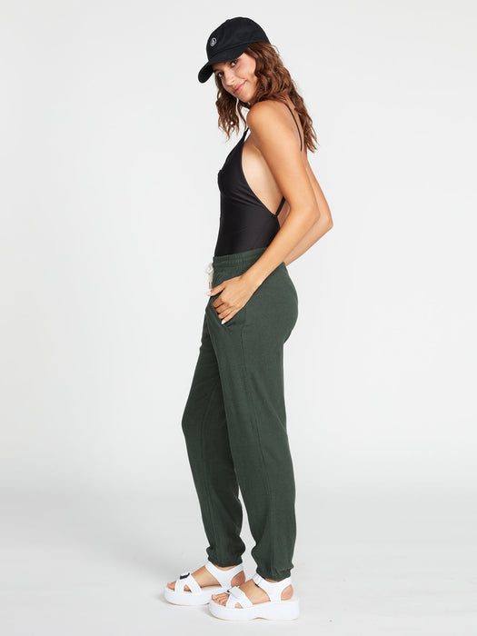 Volcom Lil Fleece Pants-Dark Pine