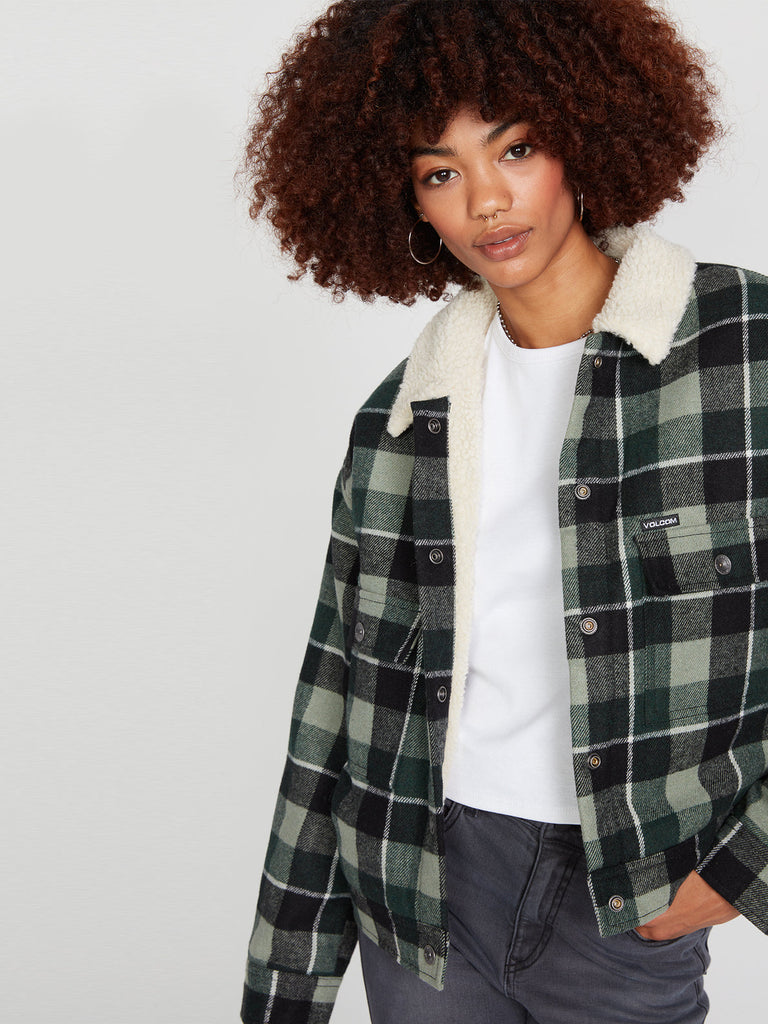 Veste Sherpa Volcom Woodlake à Carreaux - Taille M - Occasion Parfait état Style Western