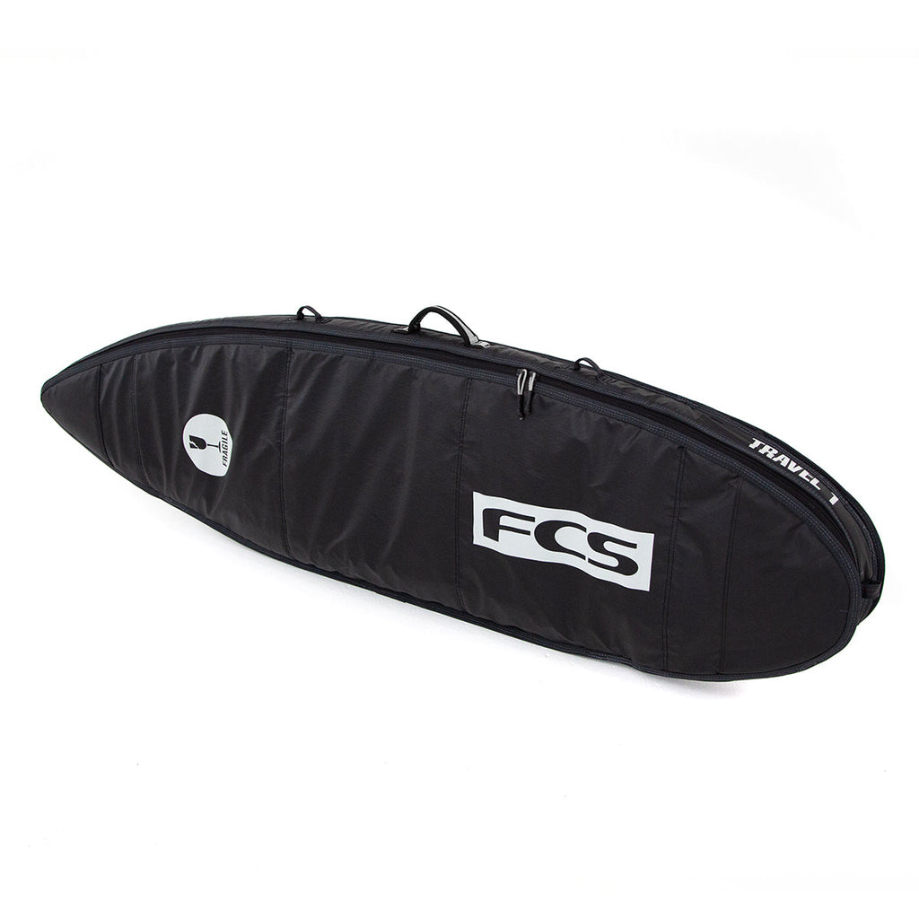 FCS Travel 1 All Purpose Boardbag-Black/Grey — REAL Watersports