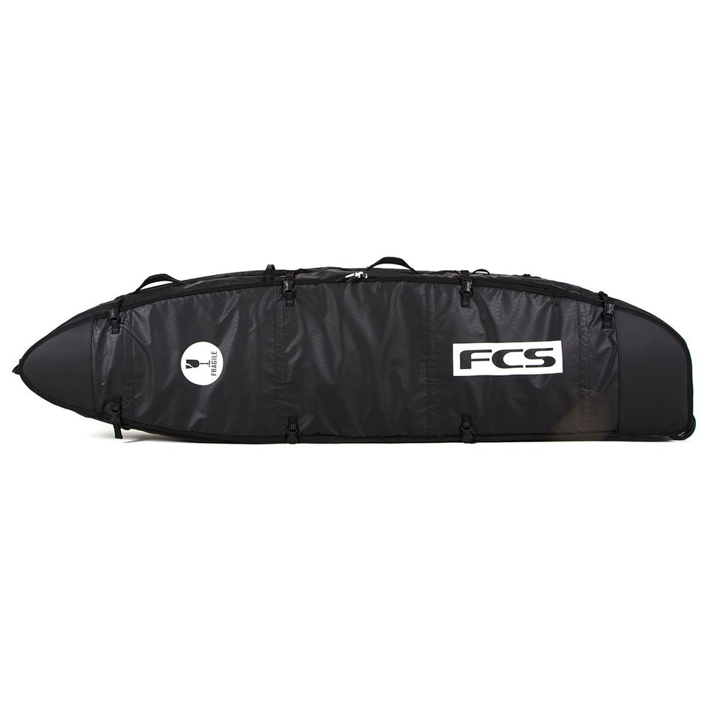 FCS Travel 3 Wheelie Fun Board Bag-Black/Grey-7'0