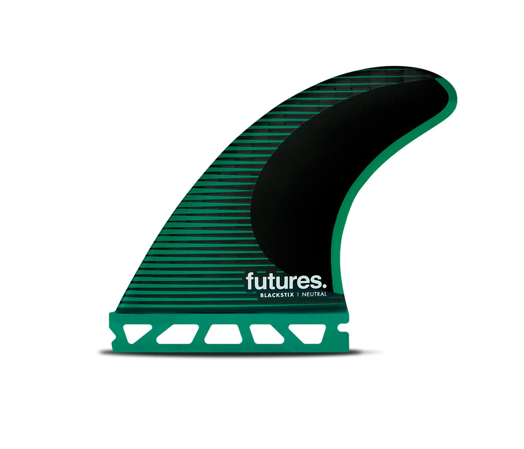 Futures F6 Blackstix Tri Fin Set-Green-Medium — REAL Watersports